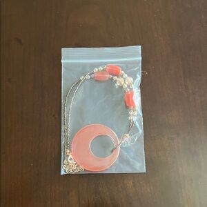 Elegant Pink Beaded Necklace